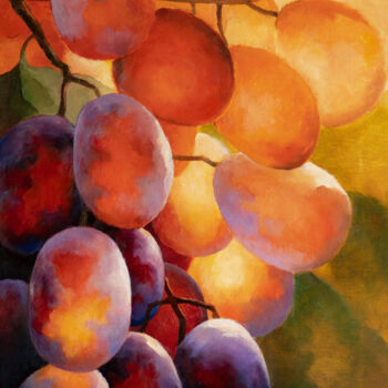 Картина под названием "Light on the grapes" - Igor Makeev, Подлинное произведение искусства, Масло