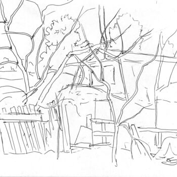 Рисунок под названием "Ветви" - Игорь Машин, Подлинное произведение искусства, Гелевая ручка