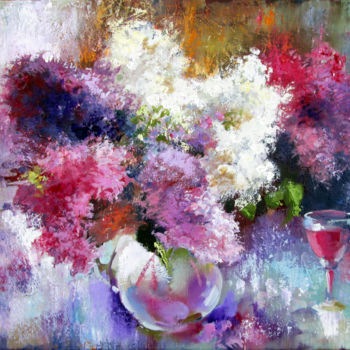 Painting titled "Lilac Dreams" by Igor Pautov, Original Artwork, Oil