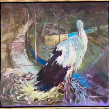 Painting titled "Callsign “Bird”" by Igor Piddubnyi, Original Artwork, Oil
