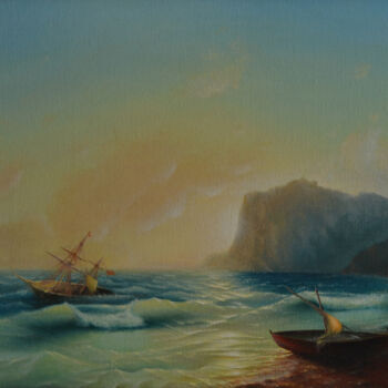 Картина под названием "Море. Коктебель.jpg" - Игорь Смирнов, Подлинное произведение искусства, Масло