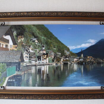 Картина под названием "Озеро" - Игорь Сурков, Подлинное произведение искусства, Масло