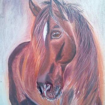 Pintura titulada "Конь" por Bazzilio, Obra de arte original, Oleo