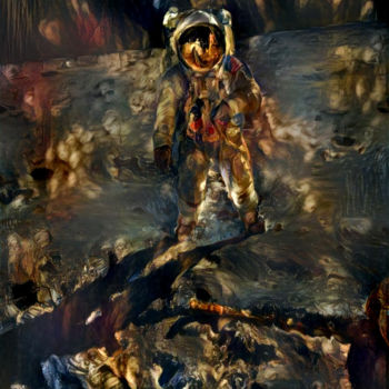 "L'astronaute" başlıklı Dijital Sanat Orphé tarafından, Orijinal sanat, Dijital Resim