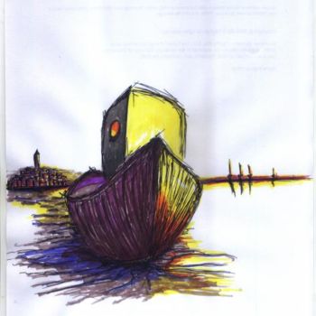 Dessin intitulée "sunn" par Igor Krnjaić, Œuvre d'art originale