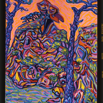 Pintura titulada "La calanque de Figu…" por Igor Marceau, Obra de arte original, Acrílico Montado en Bastidor de camilla de…
