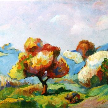 Картина под названием "A spring is in step…" - Игорь Марченко, Подлинное произведение искусства, Другой