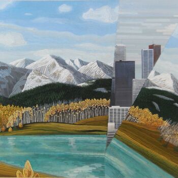 Malarstwo zatytułowany „Rocky Mountains” autorstwa Igors Gengeris, Oryginalna praca, Olej