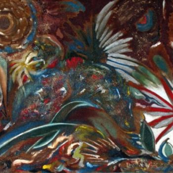 Artisanat intitulée "Свет в джунглях" par Sirena, Œuvre d'art originale