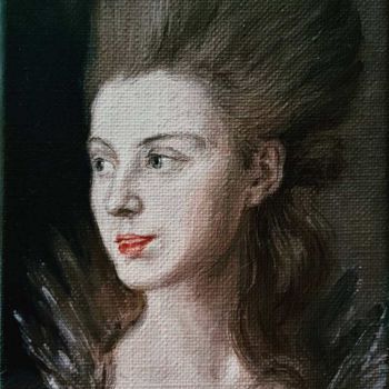 Pittura intitolato "copie du portrait" da Igor Stepanov, Opera d'arte originale, Olio