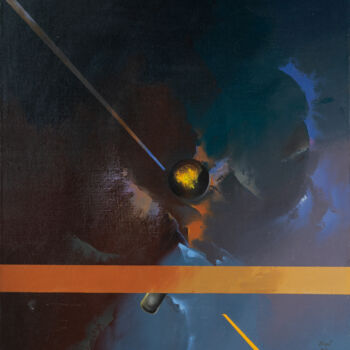 Картина под названием "Abyss into Heaven" - Ihar Kavaleu, Подлинное произведение искусства, Масло Установлен на Деревянная р…