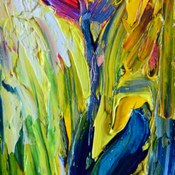 Картина под названием "Spring beauty" - Ihor Melnyk, Подлинное произведение искусства, Масло Установлен на Деревянная панель