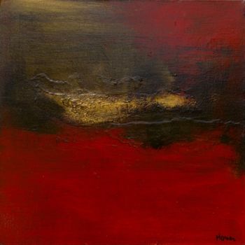 Painting titled "Rouge III (Red III)" by Isabelle Hosier, Original Artwork