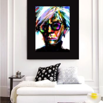 Digitale Kunst getiteld "Andy Warhol" door Iker Garcia Barrenechea, Origineel Kunstwerk, Digitale afdruk