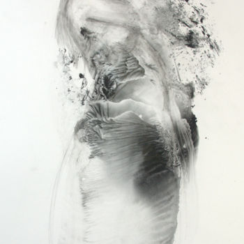 Dessin intitulée "Meerjungfrau / Merm…" par Inna Komarova, Œuvre d'art originale, Encre