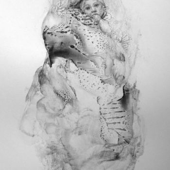 Drawing titled "The tenderness" by Inna Komarova, Original Artwork, Other