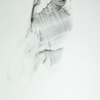 Drawing titled "Marie" by Inna Komarova, Original Artwork, Ink