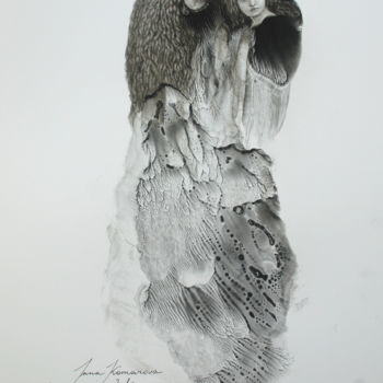 Dessin intitulée "Humility" par Inna Komarova, Œuvre d'art originale, Autre