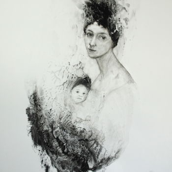 Drawing titled "Katharina" by Inna Komarova, Original Artwork, Other