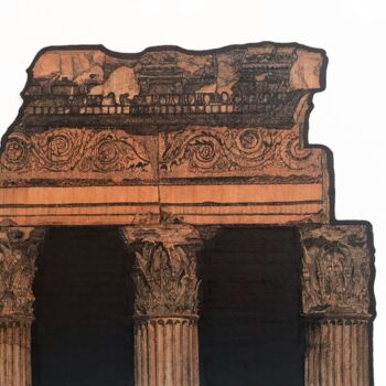 Σχέδιο με τίτλο "The forum in Rome" από Ikrambek Muratbaev, Αυθεντικά έργα τέχνης, Χρωστικές ουσίες