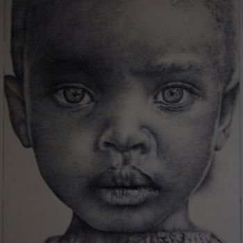 Dibujo titulada "Bambino" por Ilaria Commendatore, Obra de arte original, Bolígrafo