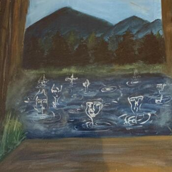 绘画 标题为“The Lake” 由Ilaria Sartini, 原创艺术品, 丙烯