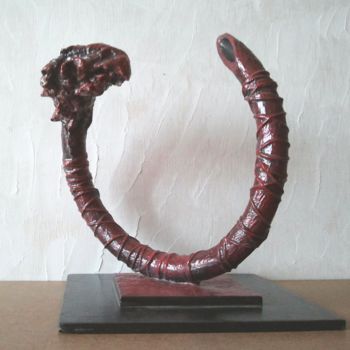 Sculpture titled "Zefiro" by Ilario Massetti, Original Artwork, Plastic