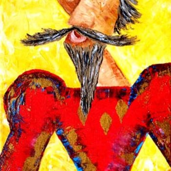 Pintura titulada "Quijote5" por Edna Ildefonso, Obra de arte original