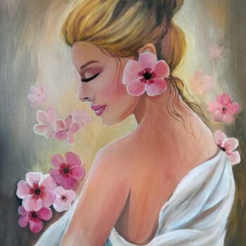 Картина под названием "perfume floral" - Ildemarina Rodrigo, Подлинное произведение искусства, Акрил Установлен на картон