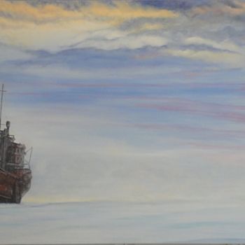 Painting titled "Marine" by Ileana Ramos, Original Artwork