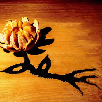 Photographie intitulée "Fiore d'arancio" par Ilesh, Œuvre d'art originale, Photographie manipulée