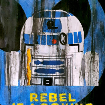 Peinture intitulée "Star Wars - R2d2" par Ilguada, Œuvre d'art originale, Acrylique