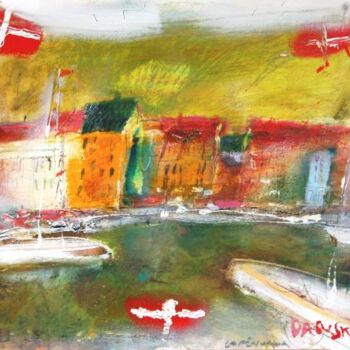 Peinture intitulée "danskeflag. copenha…" par Ilgvars Zalans, Œuvre d'art originale