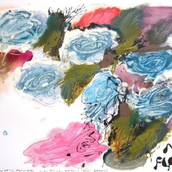 绘画 标题为“nippon flowers” 由Ilgvars Zalans, 原创艺术品, 油