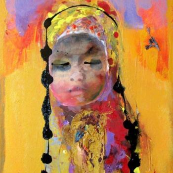 Peinture intitulée "malay girl" par Ilgvars Zalans, Œuvre d'art originale, Huile