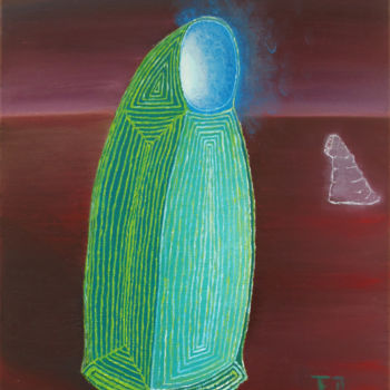 Картина под названием "The Monk, Series 11" - Ilia Torbin, Подлинное произведение искусства, Масло