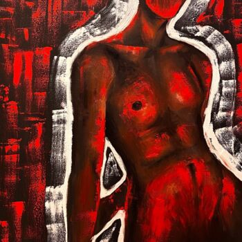 Картина под названием "Без названия" - Илья Волков, Подлинное произведение искусства, Масло