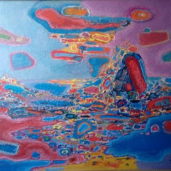 Painting titled "il tramonto" by Ilija Rota, Original Artwork