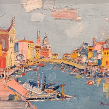 Painting titled "Venezia" by Ilija Rota, Original Artwork, Oil