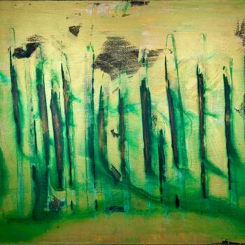 Painting titled "Wald 6" by Ilir Osmani (Art Brovina), Original Artwork, Acrylic
