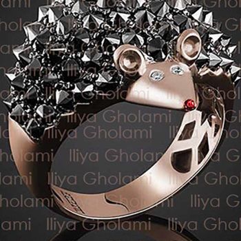 Sculpture titled "hedgehog" by Iliya Gholami (Jewellery Designer), Original Artwork