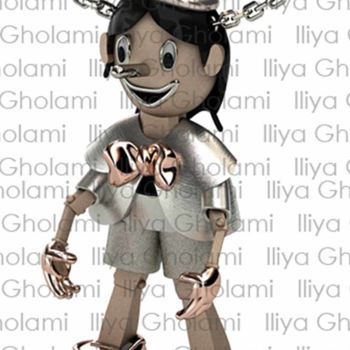Sculpture titled "Pinocchio" by Iliya Gholami (Jewellery Designer), Original Artwork