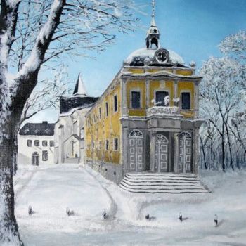 Painting titled "Germany, University…" by Konstantin Listratov, Original Artwork, Oil