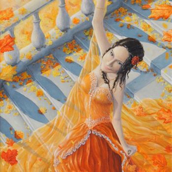 绘画 标题为“Autumn Waltz” 由Konstantin Listratov, 原创艺术品, 油