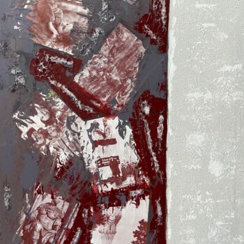 Картина под названием "Композиция №4" - Илья Кисон, Подлинное произведение искусства, Акрил Установлен на Деревянная рама дл…