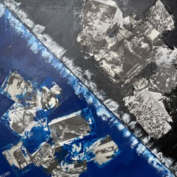 Картина под названием "Геометрия жизни #2" - Илья Кисон, Подлинное произведение искусства, Акрил Установлен на Деревянная ра…