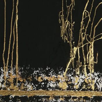 Картина под названием "Série KINTSUKUROI" - Iloa, Подлинное произведение искусства, Акрил Установлен на Деревянная рама для…