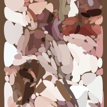 Grafika cyfrowa / sztuka generowana cyfrowo zatytułowany „Dark stone garden” autorstwa Ilona Matushkova, Oryginalna praca, M…