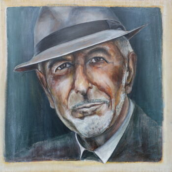 Painting titled "Cohen" by Ilse Joris, Original Artwork, Acrylic
