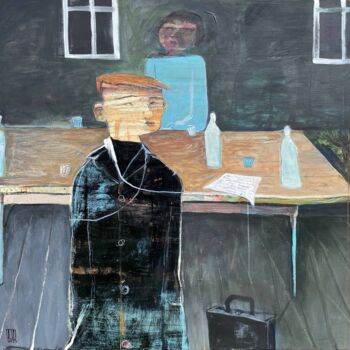 Картина под названием "A Table Full of Sec…" - Ilya Volykhine, Подлинное произведение искусства, Масло